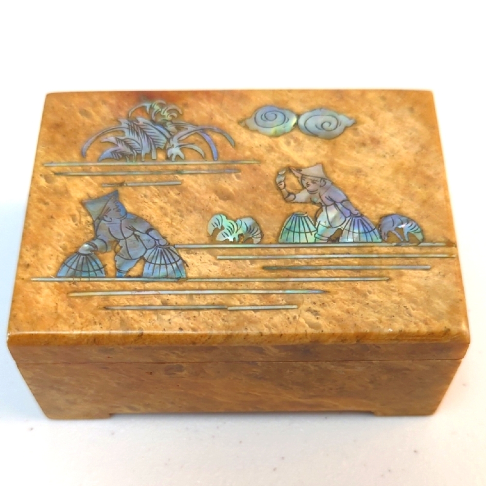 Decorative Inlay Marble Box